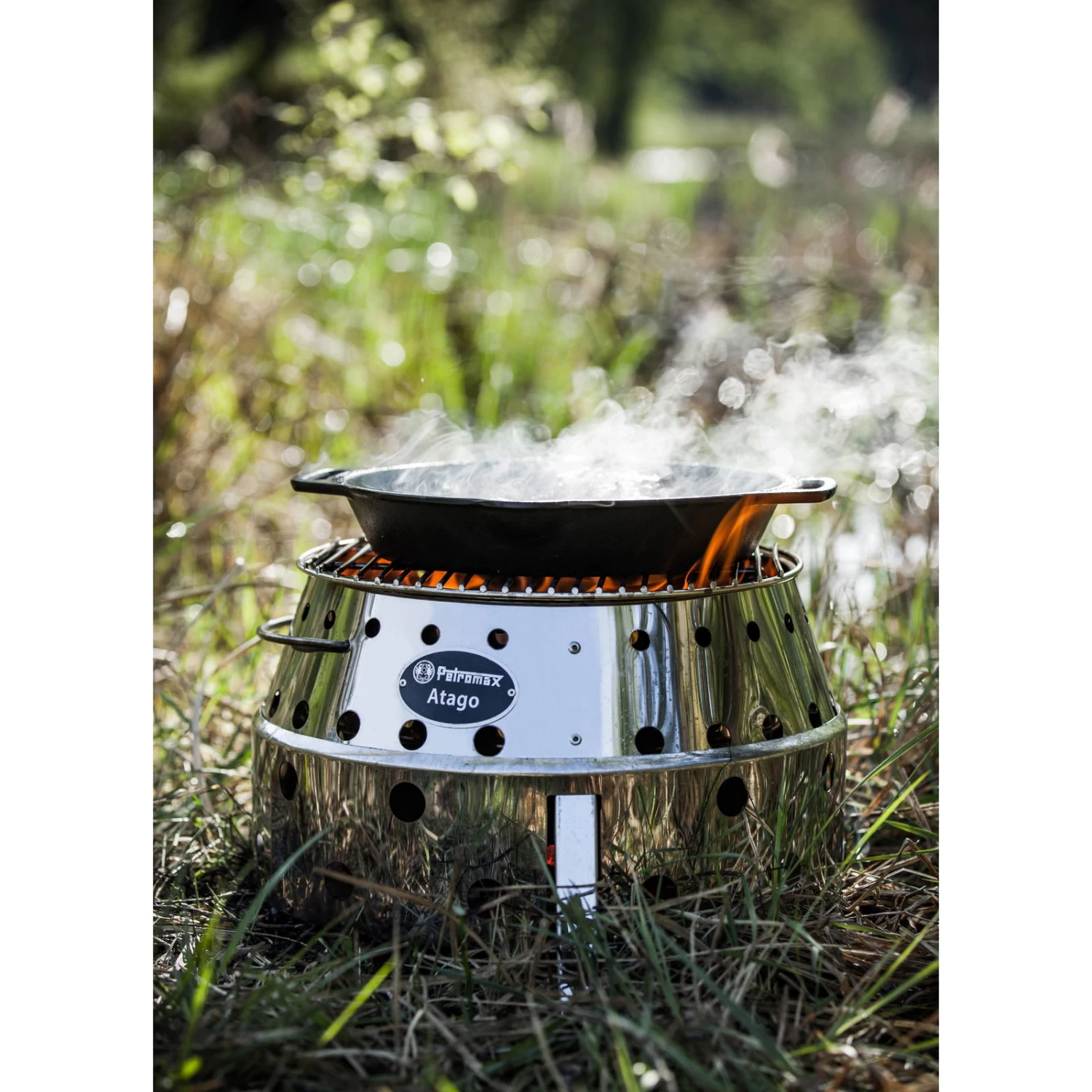 Holzkohlegrill Petromax Atago, Grau, Edelstahl, Ca. 28 X 40 X 40 Cm – Bild 6