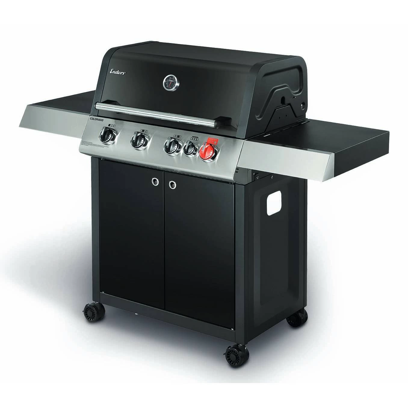 Gasgrill Colorado, Schwarz, Stahl, 117 X 54,5 X 145 Cm – Bild 2