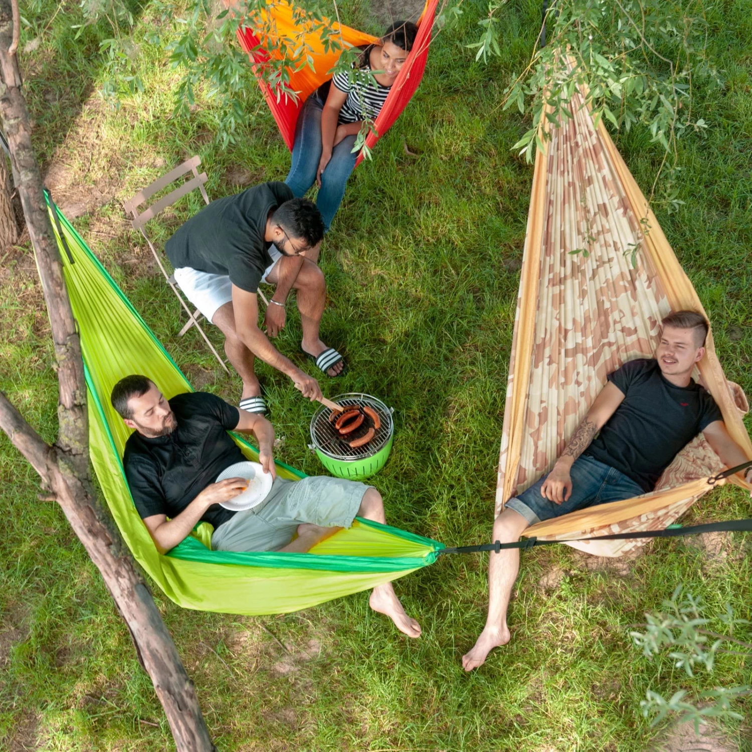 LA SIESTA Doppel-Reisehängematte Colibri 3.0, Palm, Bis 180 Kg, Reißfest, Leicht – Bild 13