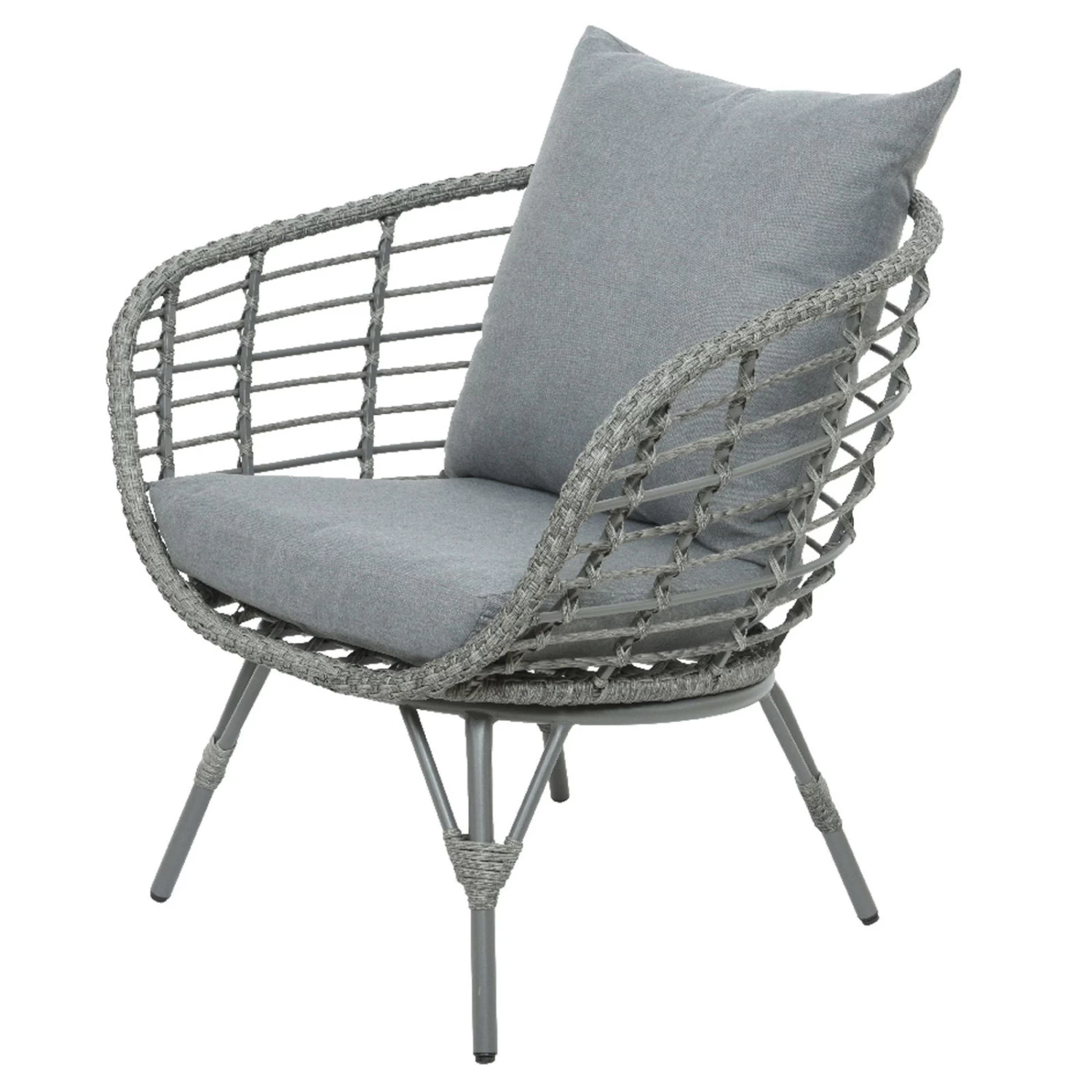 Loungegruppe 'Evora', 4-teilig, Grau – Bild 4