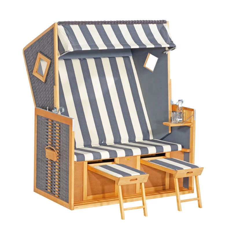 Strandkorb Rustikal, Vintage Braun, 160 X 80 X 138 Cm