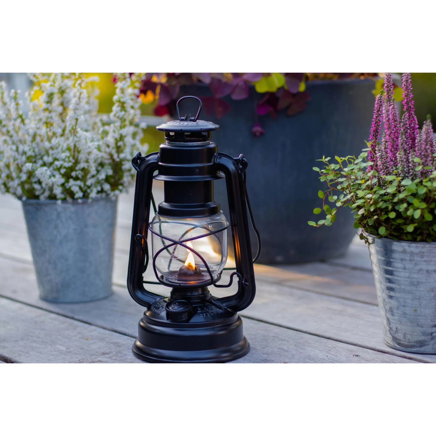 Feuerhand Sturmlaterne 'Baby Special 276', Mattschwarz, 26,5 X 13,5 X 15 Cm – Bild 4