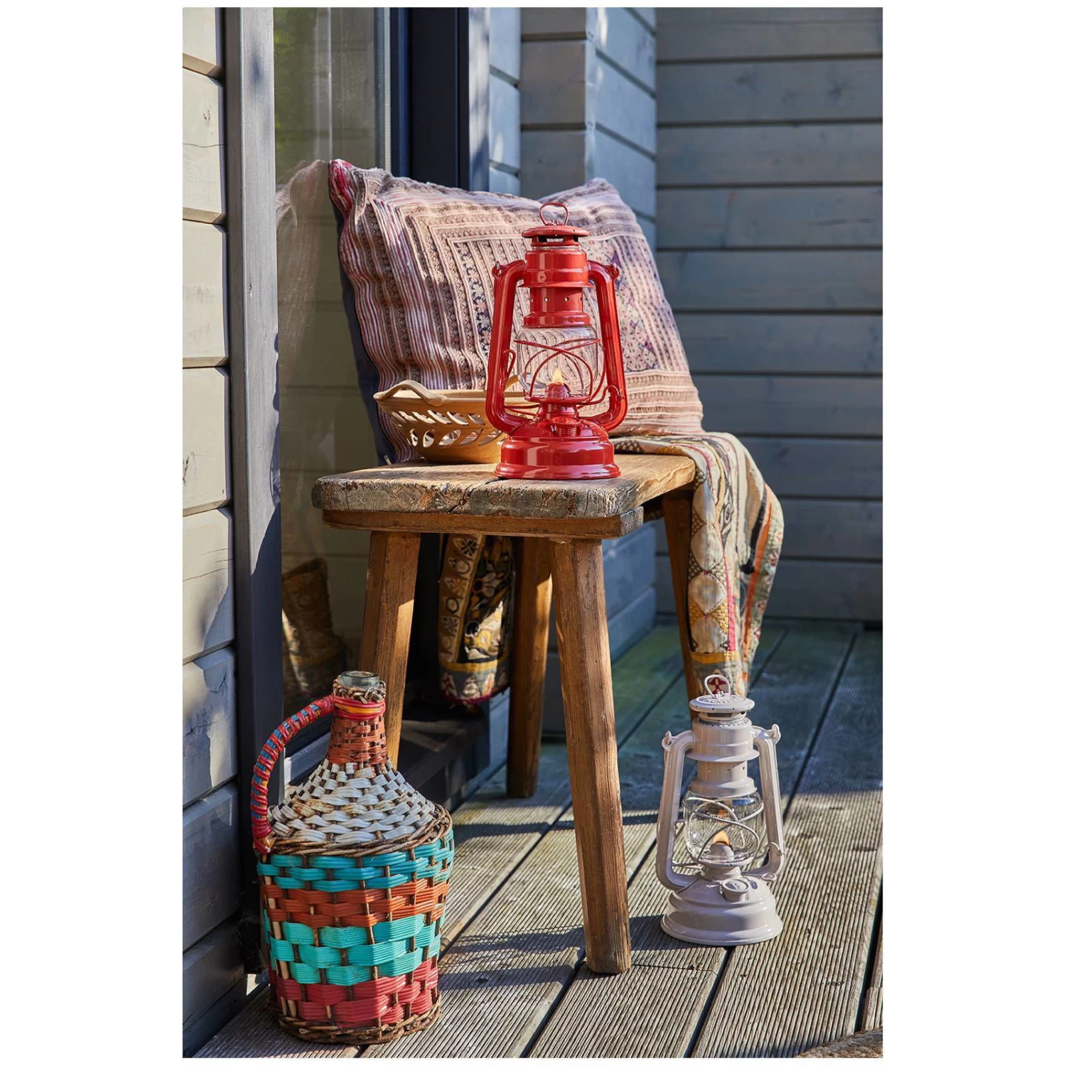 Feuerhand Sturmlaterne 'Baby Special 276', Brick Red, 26,5 X 13,5 X 15 Cm – Bild 2