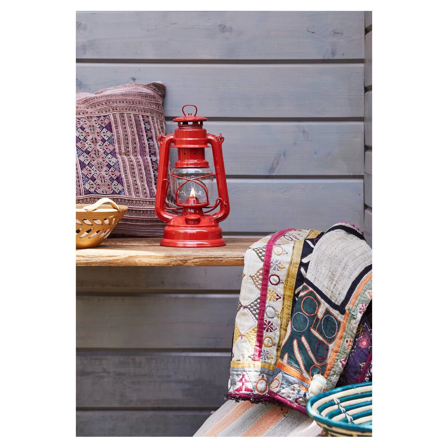 Feuerhand Sturmlaterne 'Baby Special 276', Brick Red, 26,5 X 13,5 X 15 Cm – Bild 5