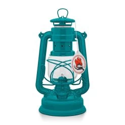 Feuerhand Sturmlaterne 'Baby Special 276', Teal Blue, 26,5 X 13,5 X 15 Cm