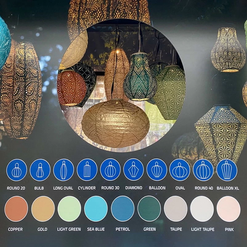 Solarlaterne 'Bulb 16 Occult', Gold, Ø 16 X 20 Cm – Bild 3