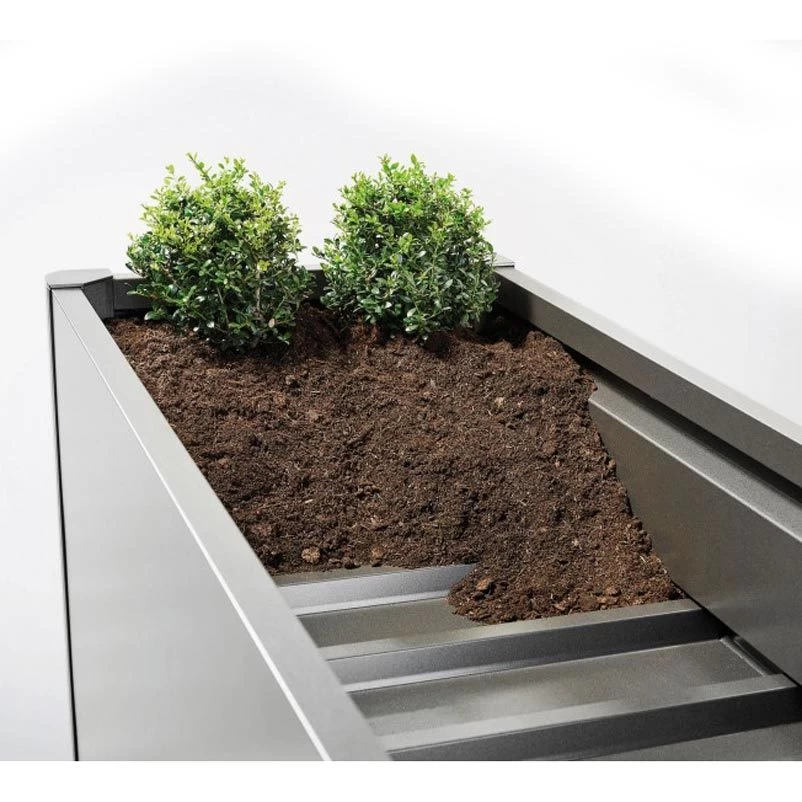 Biohort Pflanzbeet "Belvedere", Verzinktes Stahlblech, Zeitloses Design, Einlegeboden – Bild 2